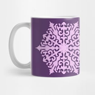 Pale Lavender Snowflake Mug